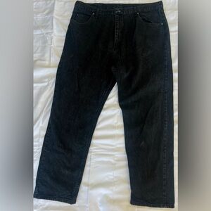 Washed black Wrangler jeans